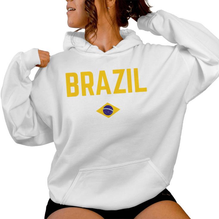 Brazil Flag Women's Children's Brazil Green Kapuzenpullover für Damen