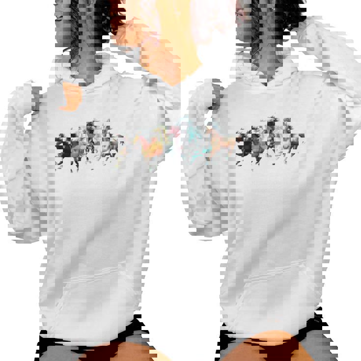 Caballo Para De Caballo Camisas De Caballo Ch Sudadera con capucha para mujer