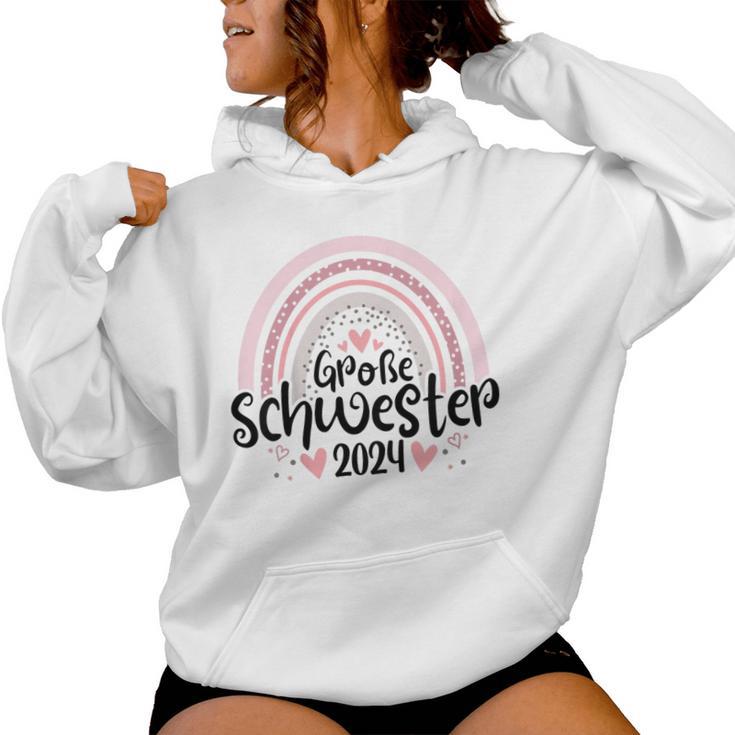 Children's Ich Werde Große Schwester 2024 Kapuzenpullover für Damen