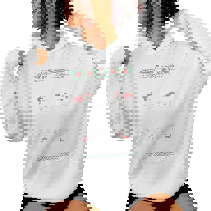 Christmas Santa Sister Naughty Ugly Christmas Sweater Women Hoodie