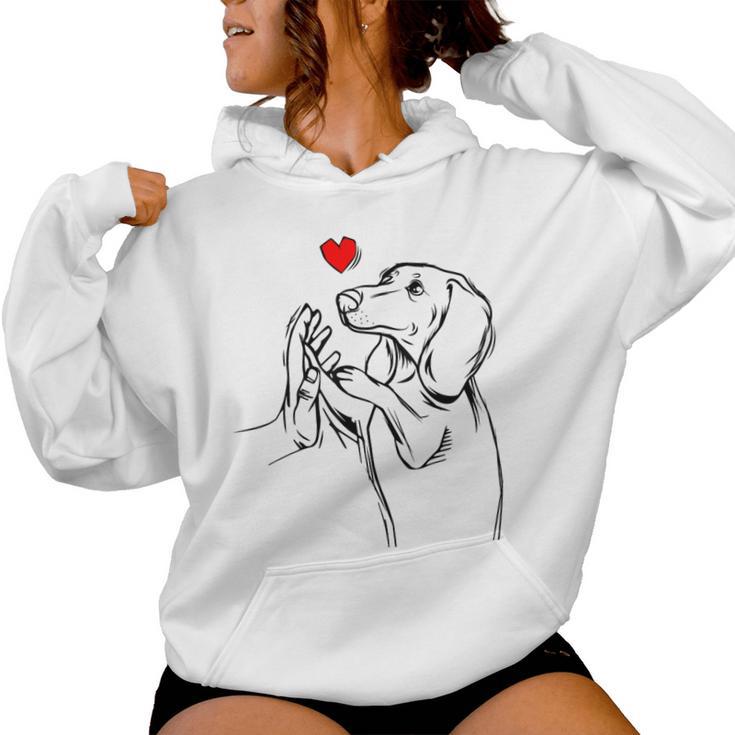 Dachshund Love Dachshund Woman Idea Kapuzenpullover für Damen