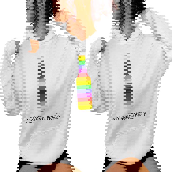 Fun Rainbow Beer Bottle Gay Lesbian Trans Pride Lgbt Women Hoodie