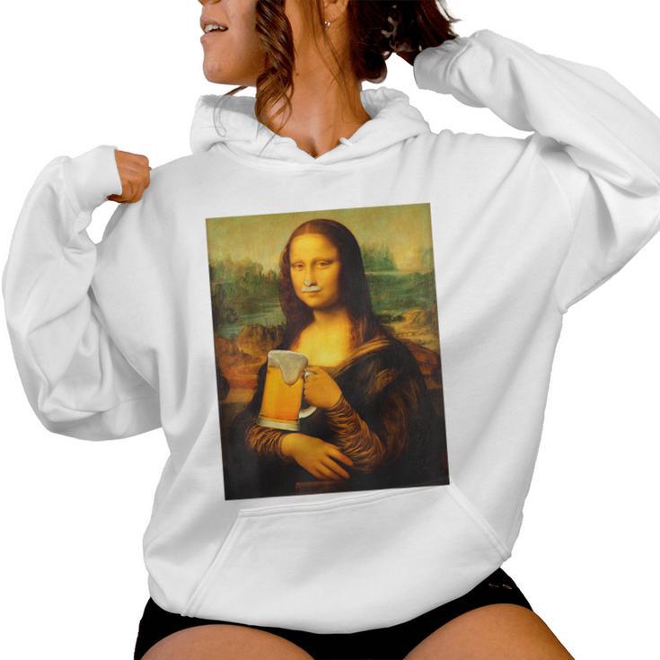 Mona Lisa X Bier La Gioconda Leonardo Dainci Beer Fun Hq Kapuzenpullover für Damen