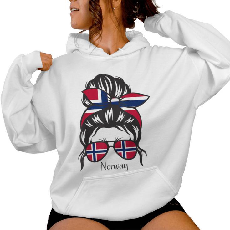 Norwegian Girl Norway Roots Norway Flag Kapuzenpullover für Damen