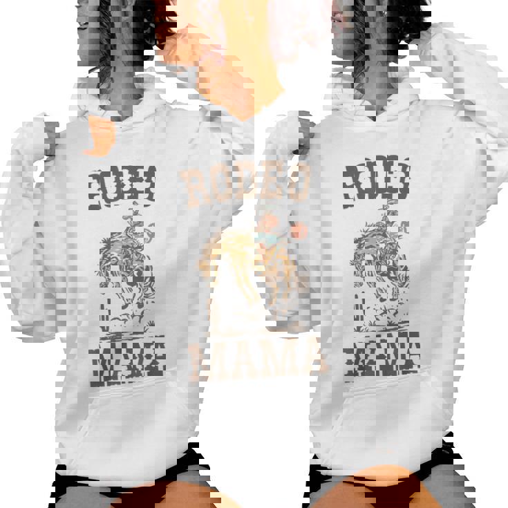 Rodeo Mama Mommy Mom Western Cowboy Birthday Family Matching Women Hoodie