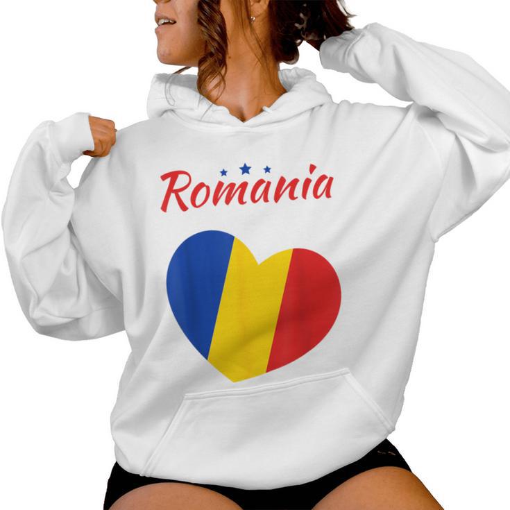 Romania Flag Women's Romania Kapuzenpullover für Damen