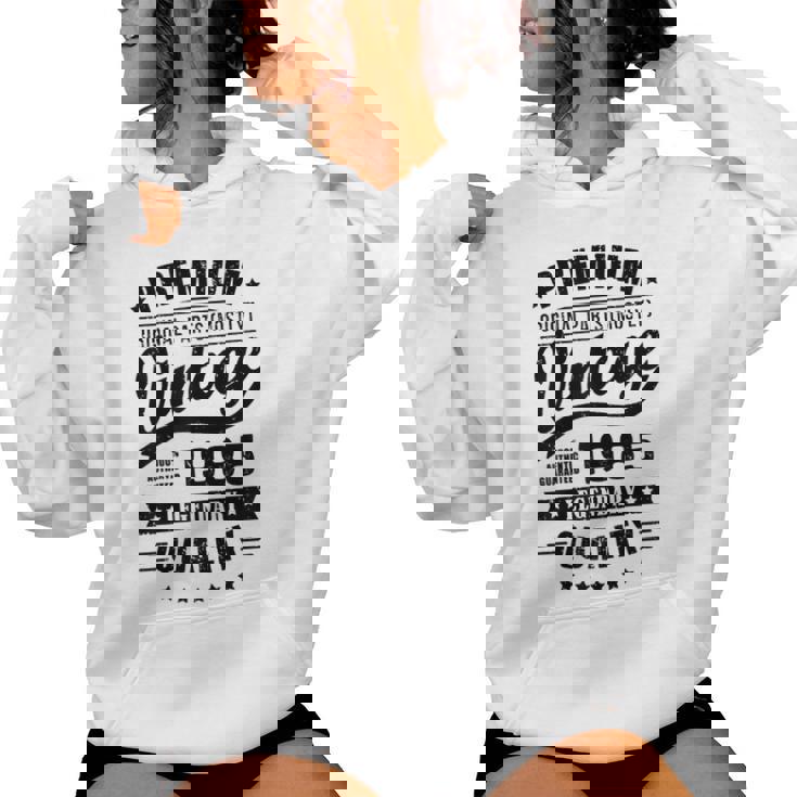 Sintage De 1985 Para Retro Divertidas Cumpleaños De 1985 Sudadera con capucha para mujer