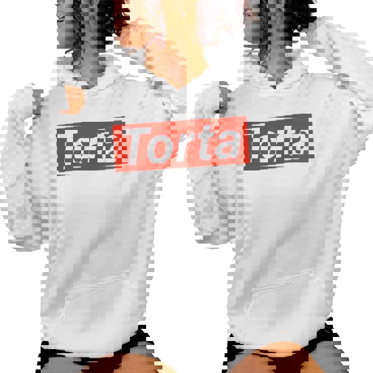 Torta Red Box Logo Hispanic Latin Food Women Women Hoodie