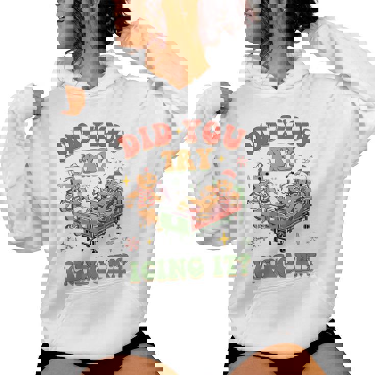 Did You Try Icing It Nurse Christmas Physical Therapist Women Hoodie