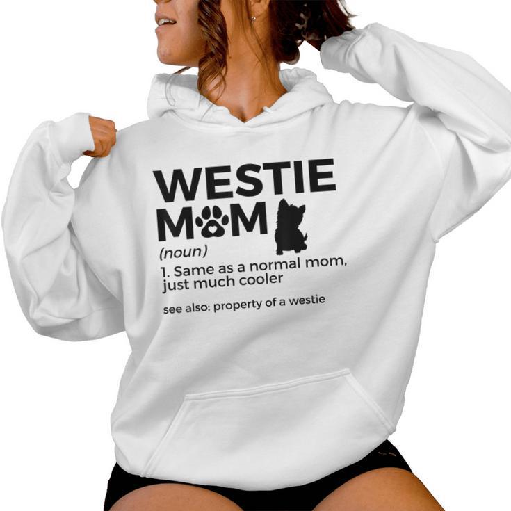 Westie Mom West Highland Terrier Property Of A Westie Kapuzenpullover für Damen