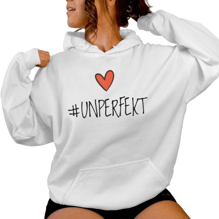 Women's Hashtag Unperfect Not Perfect Unperfect Women's Kapuzenpullover für Damen