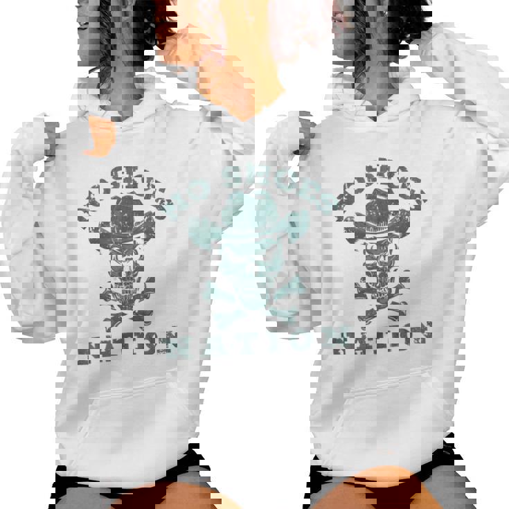 Zapatosintage Para Hombre Y Sin Zapatos Sin Nación Refranes Divertidos Sudadera con capucha para mujer