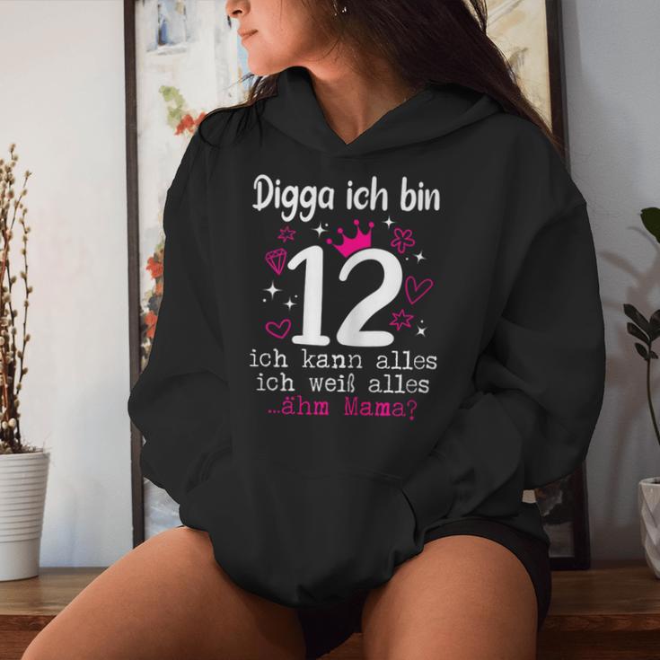 12 Birthday Girl Digga Ich Bin 12 Jahre Nager Kapuzenpullover für Damen Geschenke für Sie