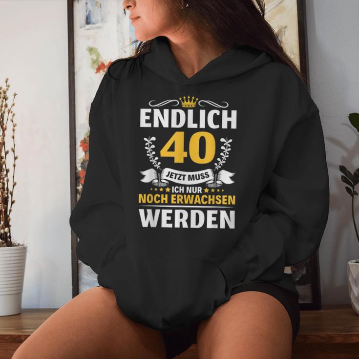 40 Jahre Mann Woman 40Th Birthday Finally 40 S Kapuzenpullover für Damen Geschenke für Sie