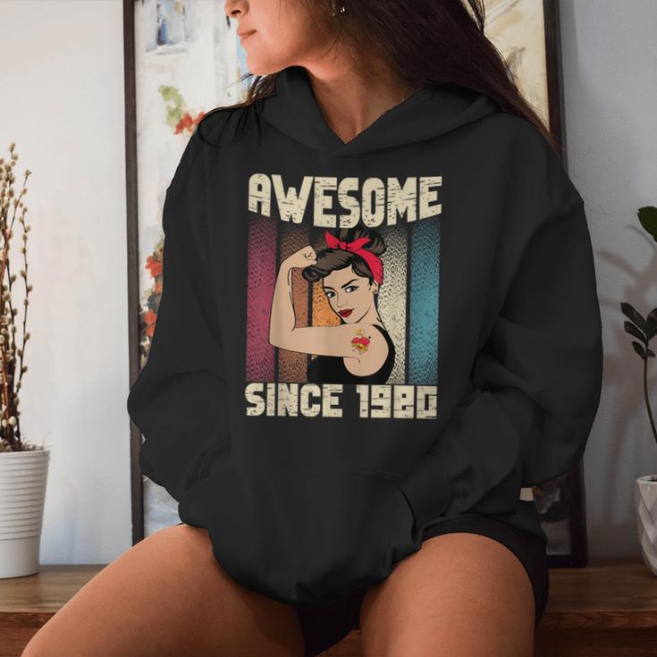 42 Jahre Alt Awesome Seit 1980 42Th Birthday Women's Kapuzenpullover für Damen Geschenke für Sie