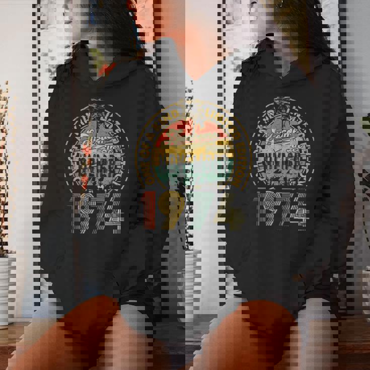 50 Years Old Vintage Retro November 1974 Birthday Women Women Hoodie Gifts for Her
