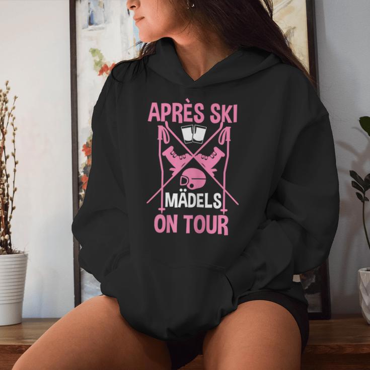 Après Ski Girls On Tour Winter Sport Skier Women's Kapuzenpullover für Damen Geschenke für Sie