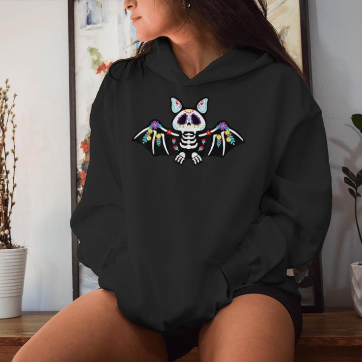 Bat Día De Los Muertos Mexican Holiday Bat Lover S Kapuzenpullover für Damen Geschenke für Sie