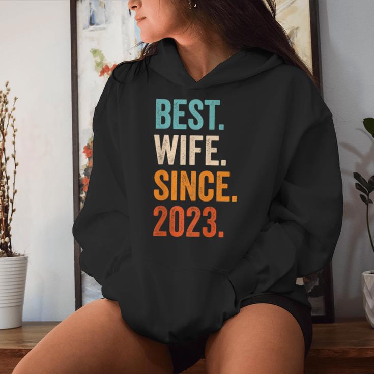 Best Wife Since 2023 1 Hochzeitstag 1 Jahr Kapuzenpullover für Damen Geschenke für Sie