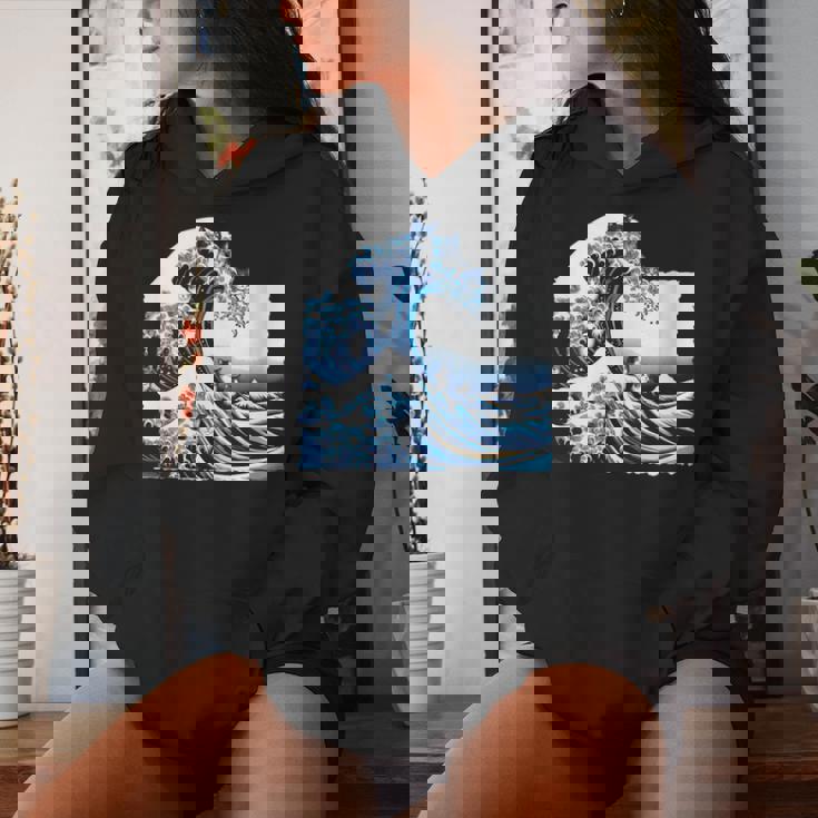 Blue Cats Wave For Kamala Drôle Chat Propriétaires Kamala Harris Sweat à capuche femme Cadeaux pour elle
