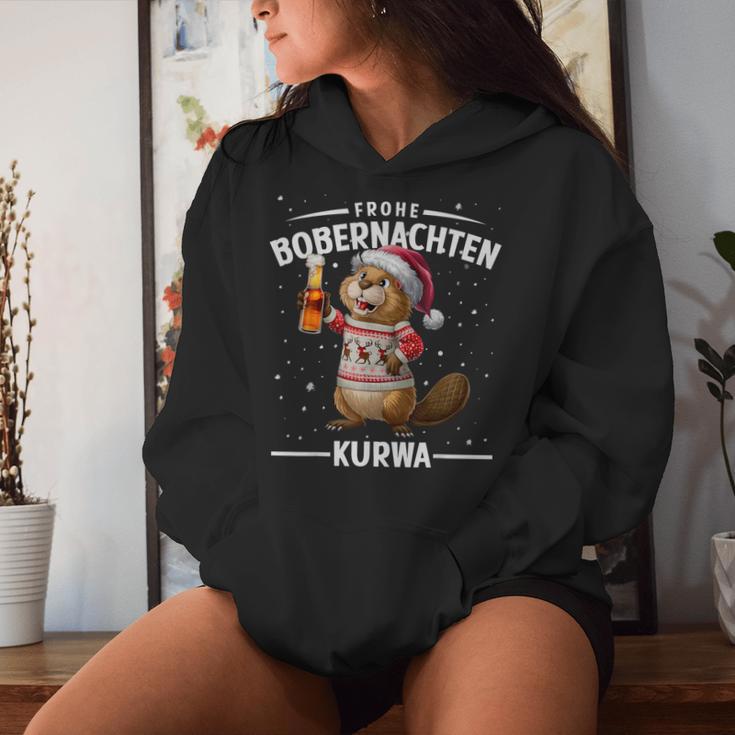 Bòbr Kurwa Bober Xmas Merry Bober Nights Bober Xmas Beer Kapuzenpullover für Damen Geschenke für Sie