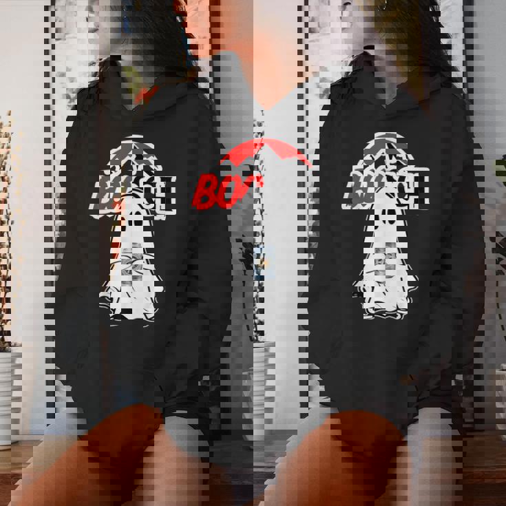 Boosch-Beer Halloween Ghost Drinking Beer Men Women Hoodie Gifts for Her