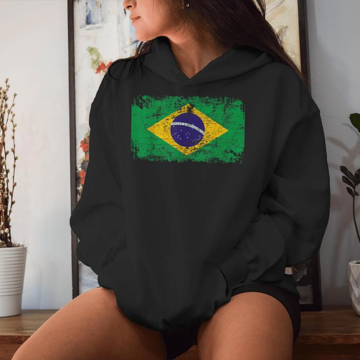 Brazil Flag For And Women Kapuzenpullover für Damen Geschenke für Sie