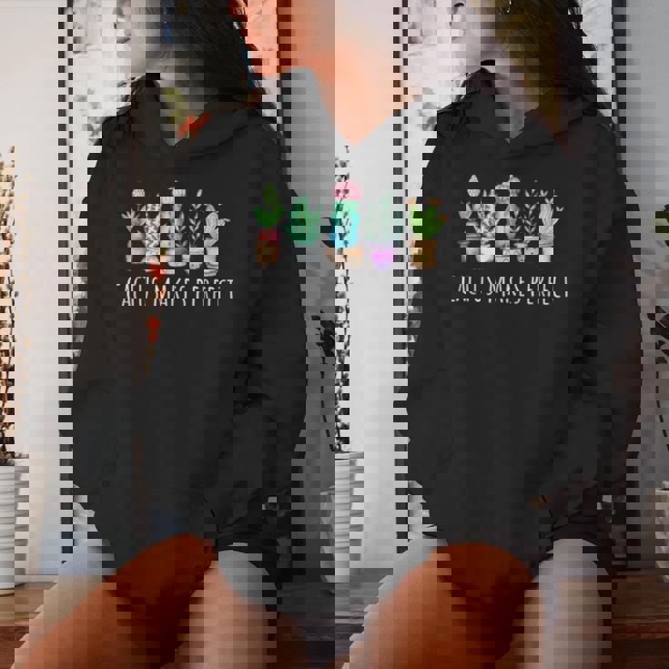 Cactus Makes Perfect Succulents Practice Gym Workout Cardio Women Hoodie Gifts for Her