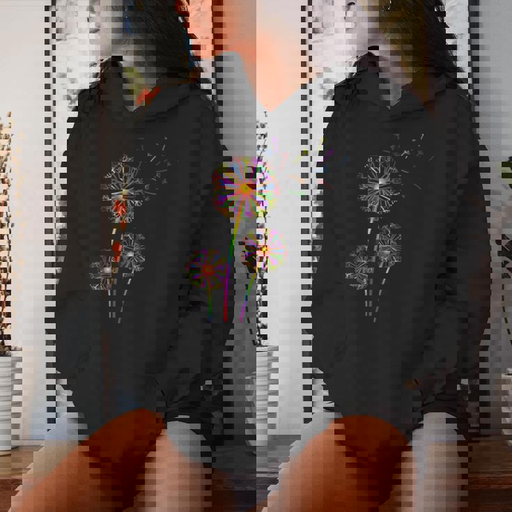 Camicie Lgbtq Camicia Lgbt Da Donna Gay Pride Dandelion Felpa con cappuccio da donna Regalos para ella