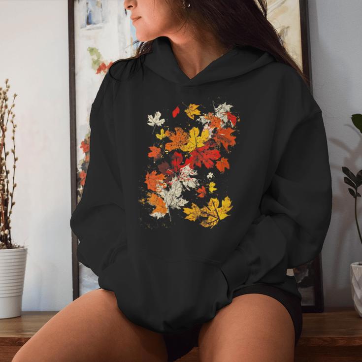 Sweat à Capuche Camouflage Feuille D'érable Pour Fille - Coupe Oversize - Manches Longues, Poche Kangourou - Tendance Décontracté