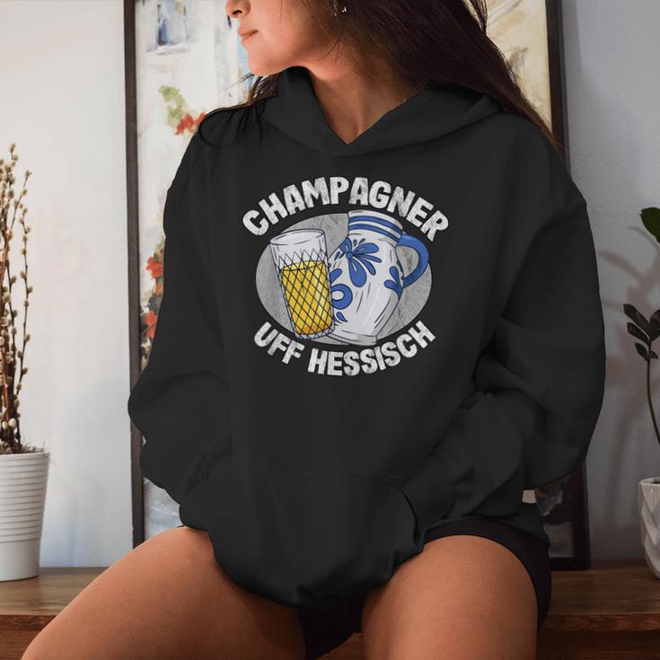 Champagne Uff Hessian Apple Wine Appeller Frankfurt Appeelwoi Kapuzenpullover für Damen Geschenke für Sie