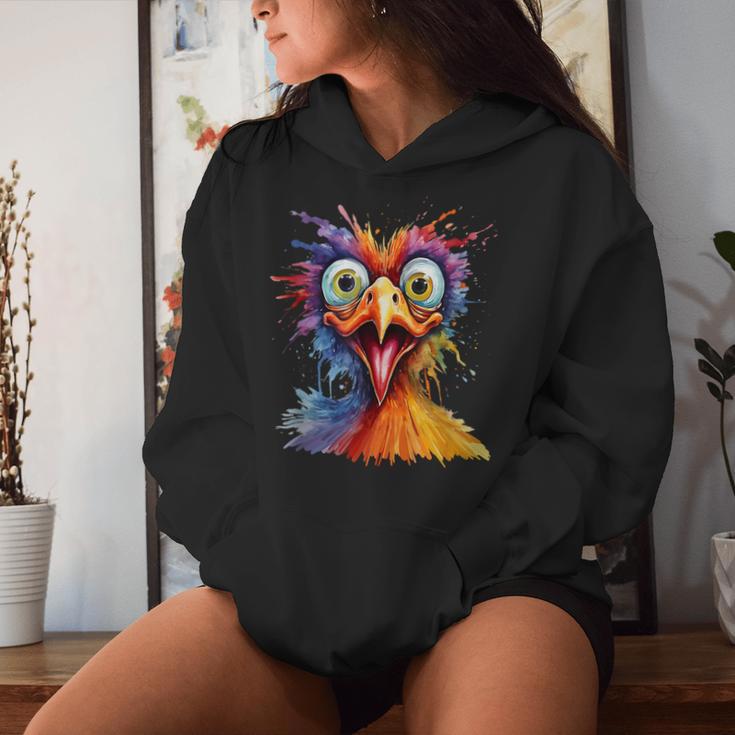 Crazy Bird Chicken Breeder Kapuzenpullover für Damen Geschenke für Sie