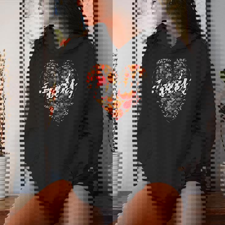 Cute Fall Autumn Season Matching Family Thanksgiving 2024 Women Hoodie Gifts for Her