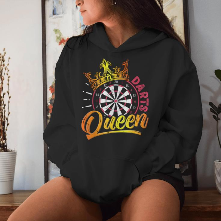 Dart Spielerin Dart Queen Lustiges Dart Spielen Frauen Kapuzenpullover für Damen Geschenke für Sie