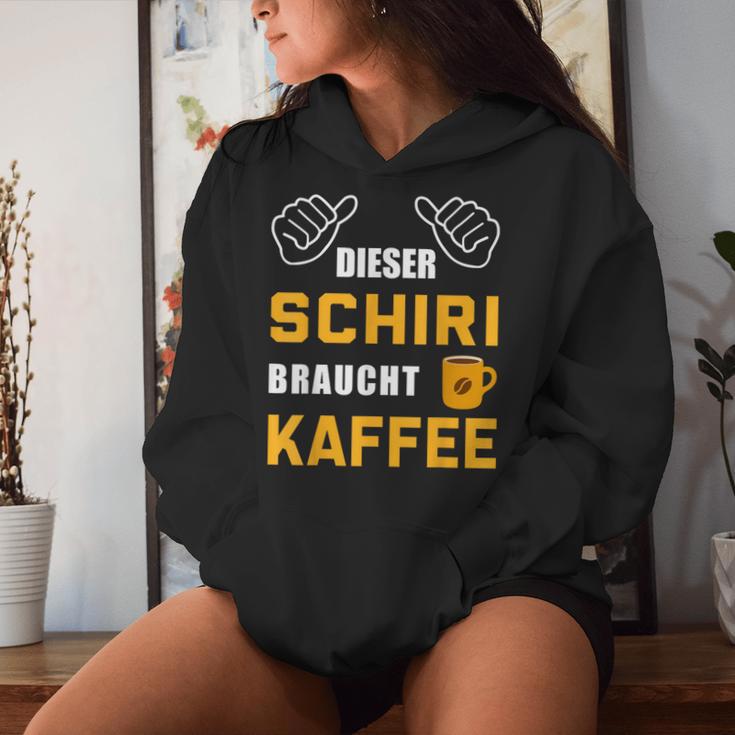 Dieser Schiri Needs Coffee Referee Referee Schiri Kapuzenpullover für Damen Geschenke für Sie