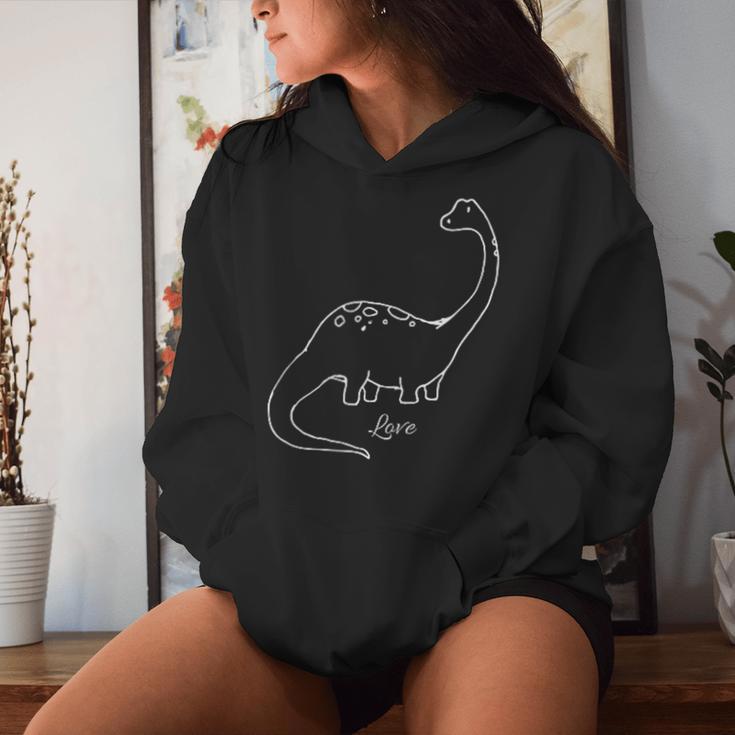 Dinosaur Girls Dino Long Neck Cute Kapuzenpullover für Damen Geschenke für Sie