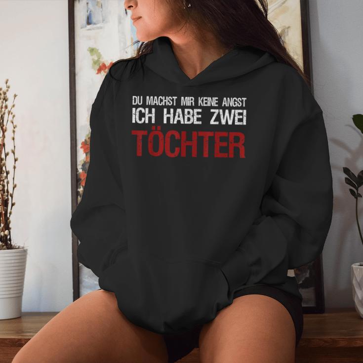 Du Macht Mir Keine Angst Ich Habe Zwei Daughters Kapuzenpullover für Damen Geschenke für Sie