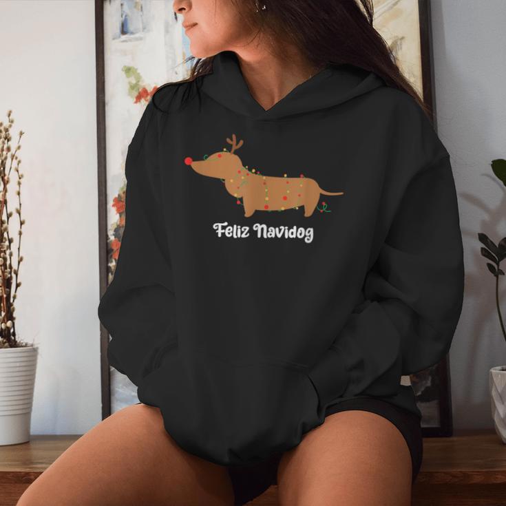 Feliz Navidog Christmas For Women Kapuzenpullover für Damen Geschenke für Sie