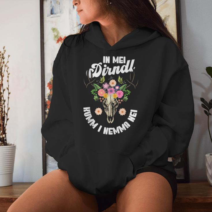 Bavarian Dirndl Witz Wiesn Wasn Women's Kapuzenpullover für Damen Geschenke für Sie