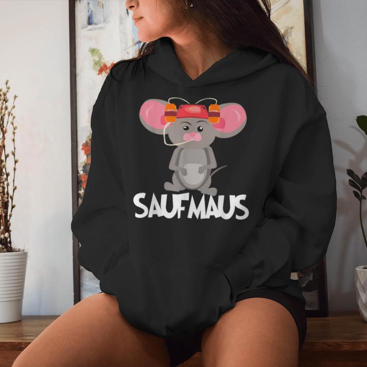 Beer Helmet Mouse Motif Beer Drinker Beer Saufmaus Kapuzenpullover für Damen Geschenke für Sie