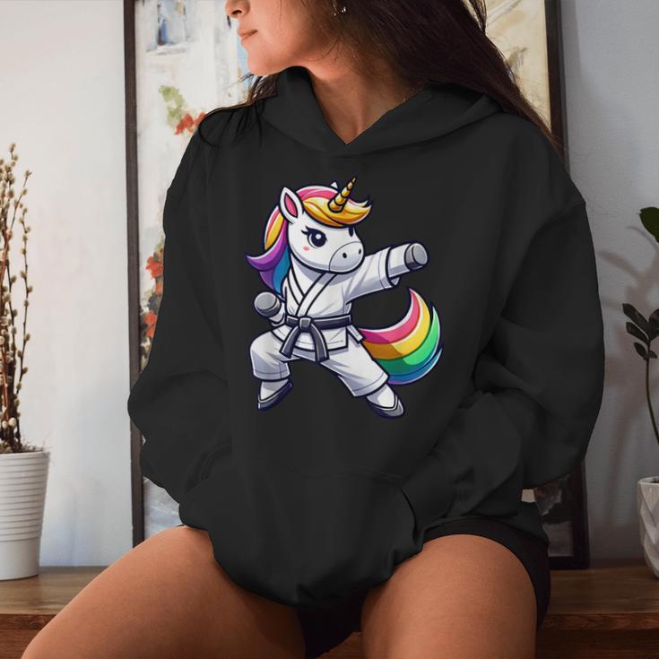 Karate Unicorn Athlete Belt Boys Girls Kapuzenpullover für Damen Geschenke für Sie