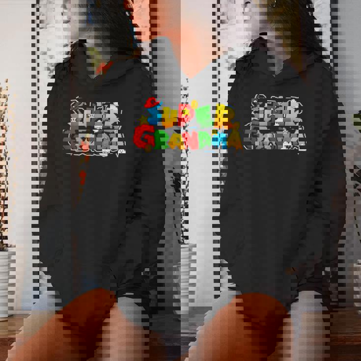 Gamer Super Grandma Family Matching Game Super Grandma Women Hoodie Gifts for Her