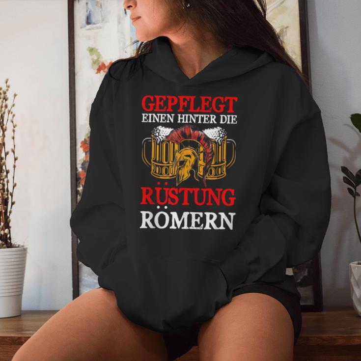 Gepflegt Einen Hinter Die Rüstung Römern Beer Saying Kapuzenpullover für Damen Geschenke für Sie