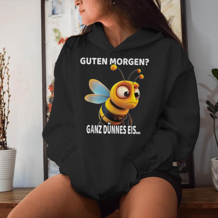 Guten Morgen Ganz Thin Ice Bee Kapuzenpullover für Damen Geschenke für Sie