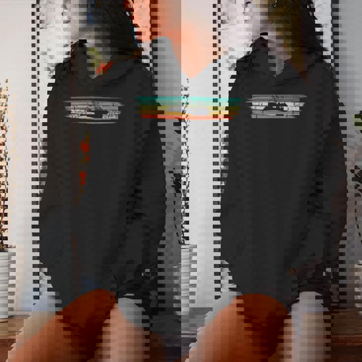 Heartbeat Pulse Mountains Ekg Randonnée Cadeau Rétrointage Sweat à capuche femme Cadeaux pour elle