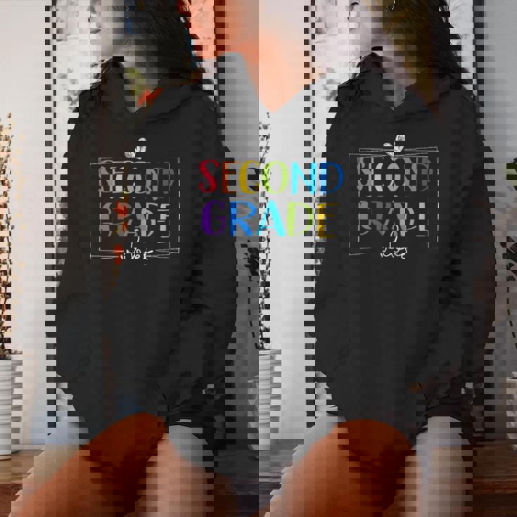 Hello 2Nd Grade Second Grade Teacher Back To School Women Hoodie Gifts for Her