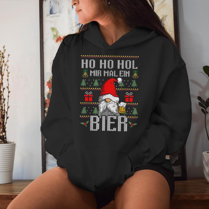 Ho Ho Hol Mir Mal Ein Bier Christmas Children Women Kapuzenpullover für Damen Geschenke für Sie