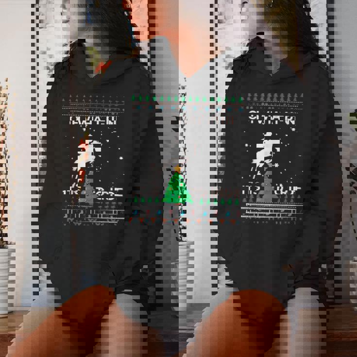Horse Rider Equestrian Cowboy Ugly Christmas Sweater Jumper Women Hoodie Gifts for Her
