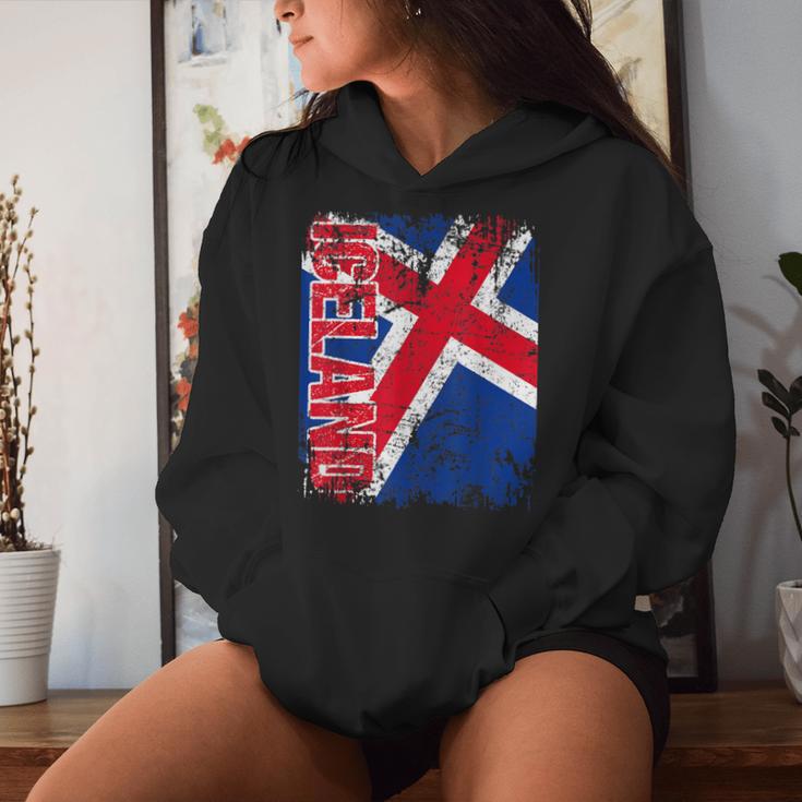 Iceland Flag Women's Children's Iceland Kapuzenpullover für Damen Geschenke für Sie