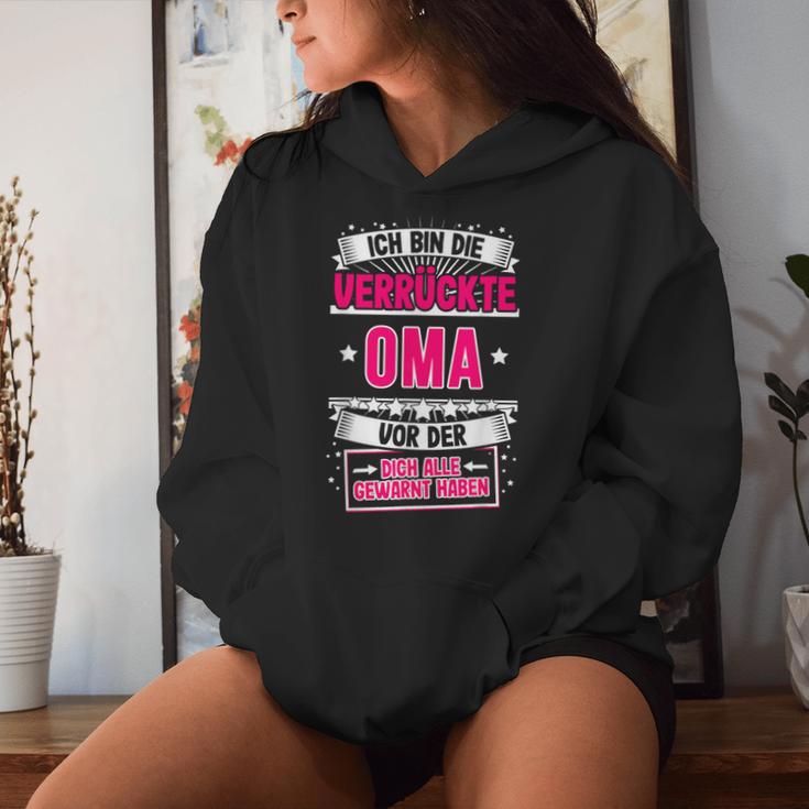 Ich Bin Dieerrückte Oma Grandmother Grandma Sayings Kapuzenpullover für Damen Geschenke für Sie